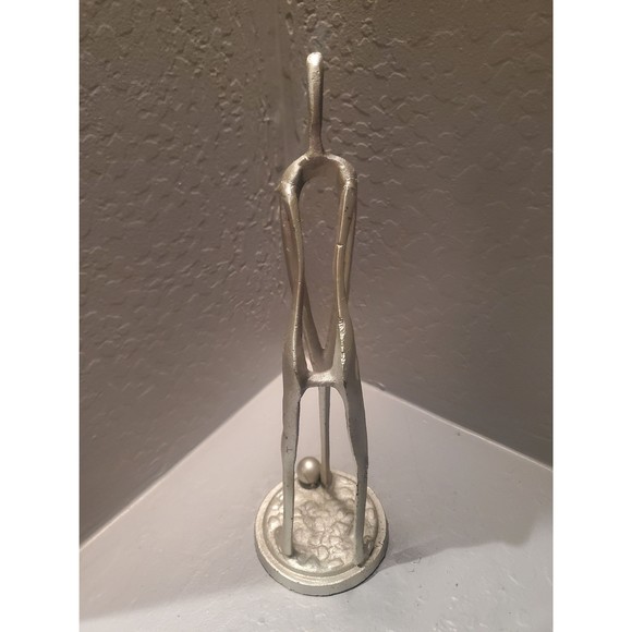 15 12 " cast iron golfer sculpture - Picture 3 of 5